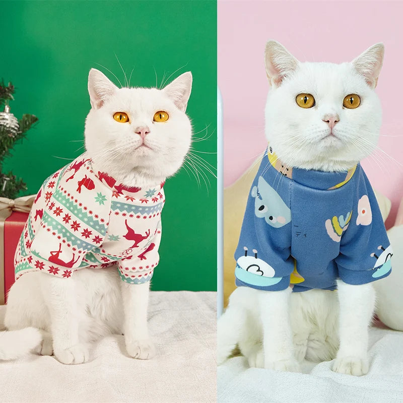 Cat Clothes Autumn Warm Fleece